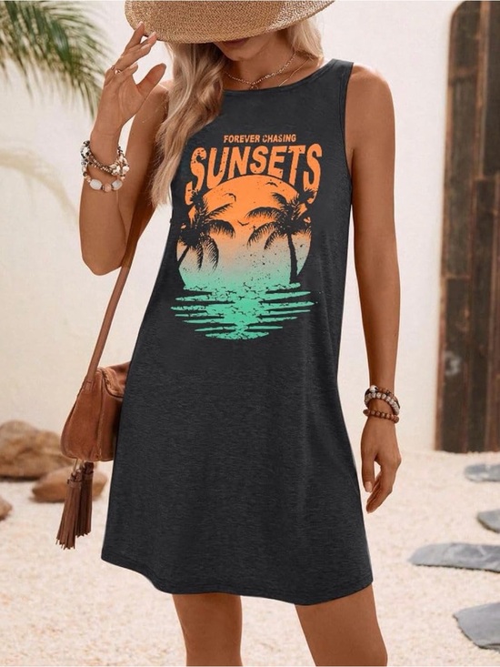 Amazon Other - Sunsets Graphic Tank Coverup